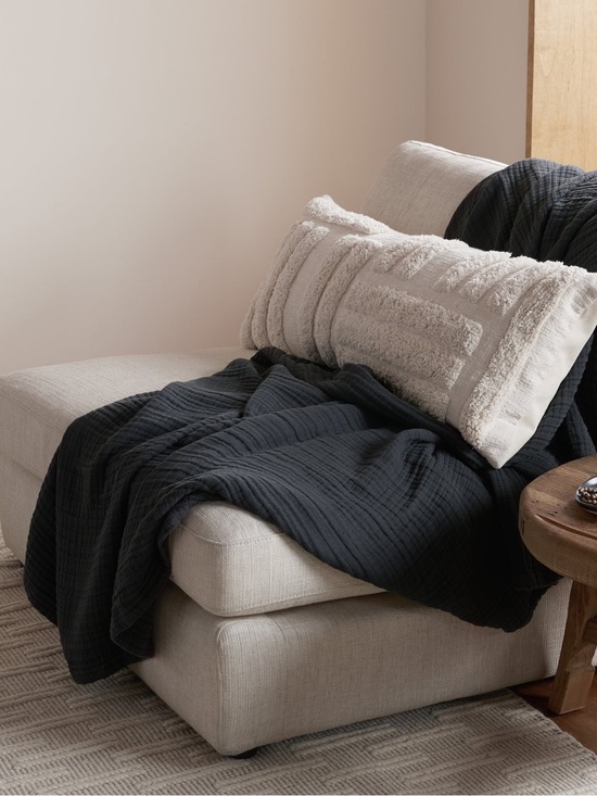 Parachute Other - Parachute cloud cotton & linen throw blanket in coal